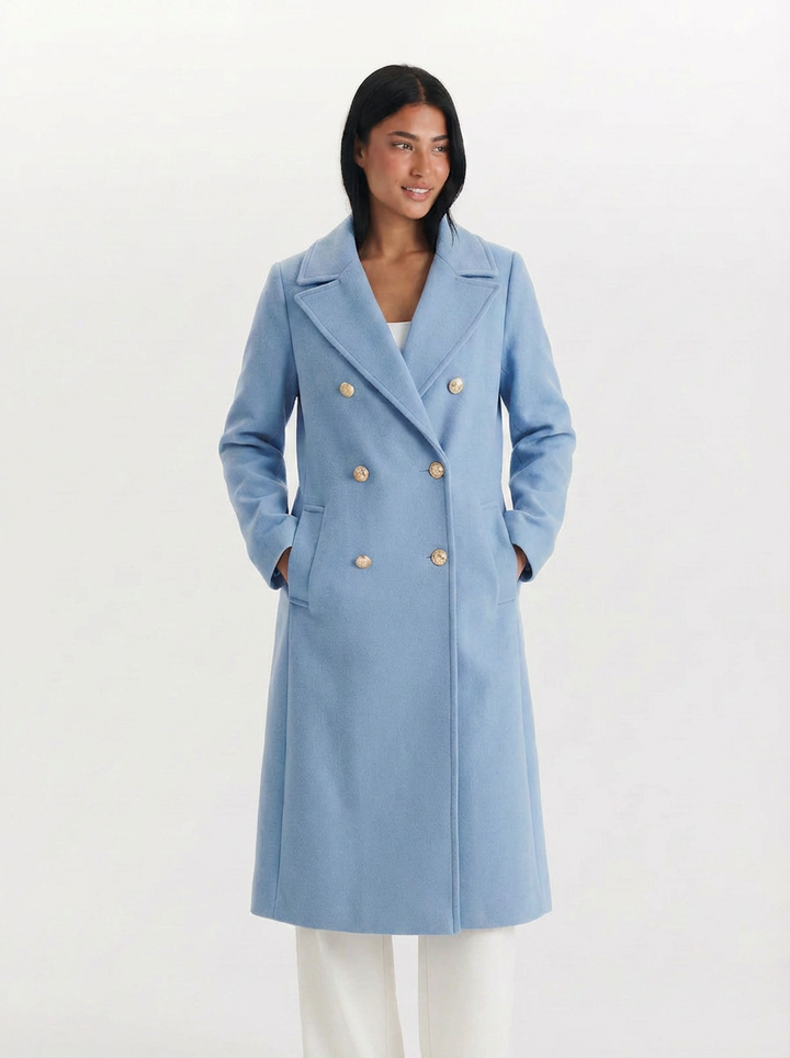 Celeste | Women's Double Breasted Longline Coat 5