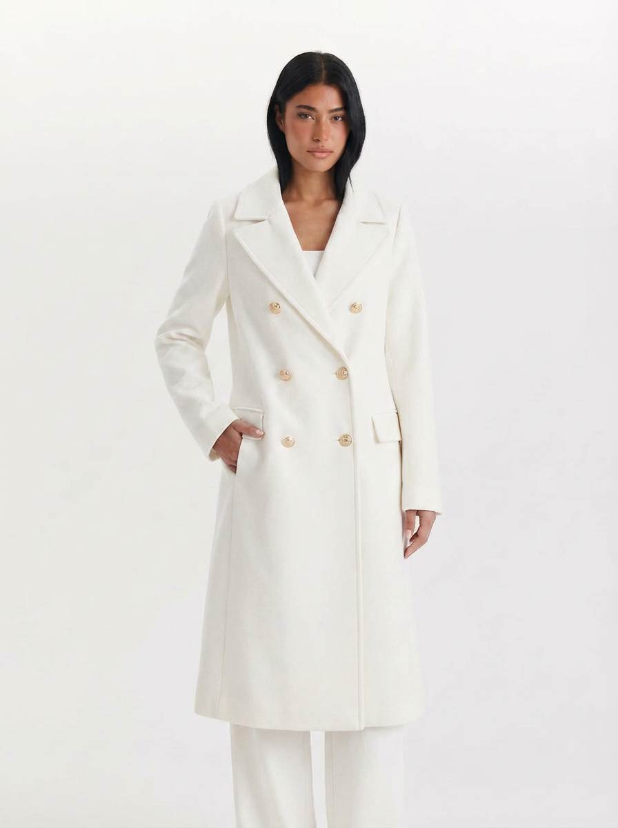 Celeste | Women's Double Breasted Longline Coat 7
