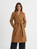 Celia | Women's Longline Belted Wrap Coat