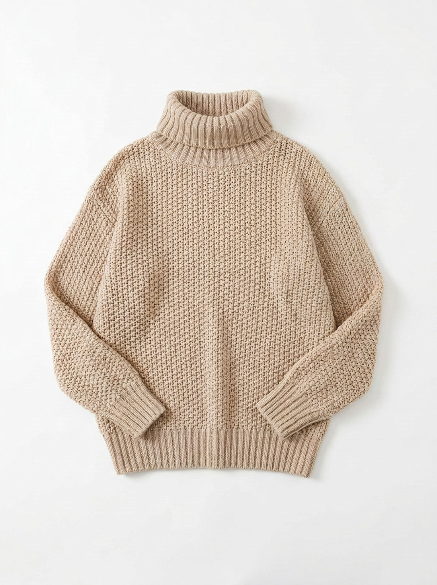 Charlotte | Chunky Knit Oversized Turtleneck Jumper 3