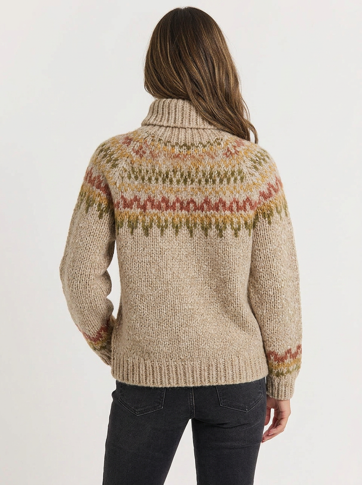 Charlotte | Women's High Collar Knit Turtleneck Jumper