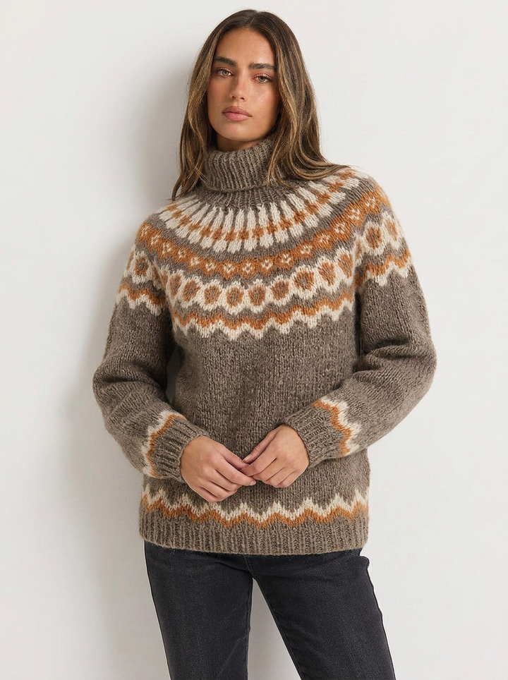 Charlotte | Women's High Collar Knit Turtleneck Jumper