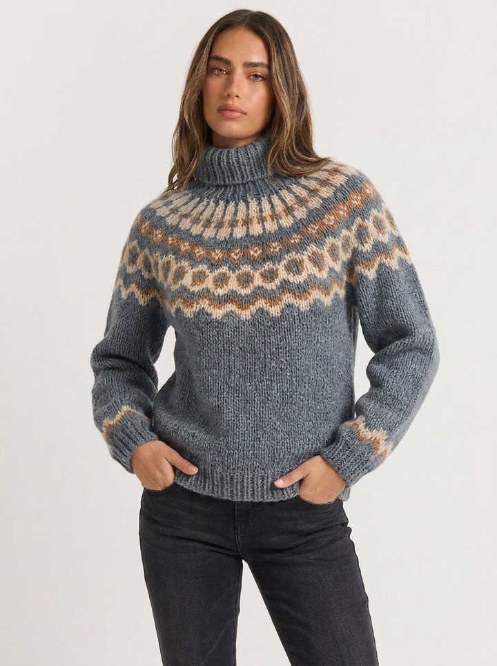 Charlotte | Women's High Collar Knit Turtleneck Jumper