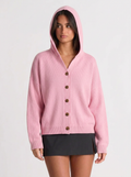 Charlotte | Women's Hooded Button Cardigan