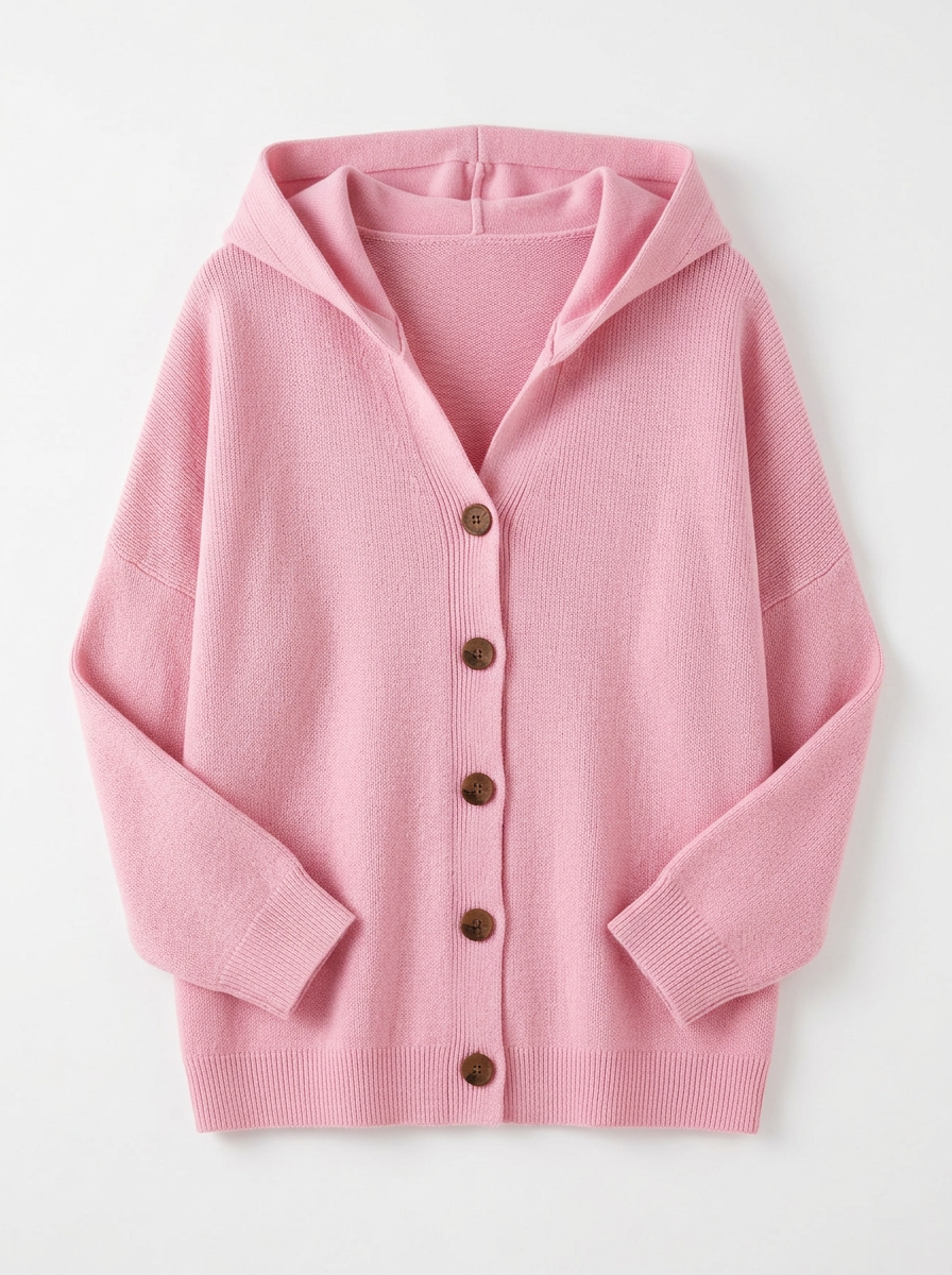 Charlotte | Women's Hooded Button Cardigan