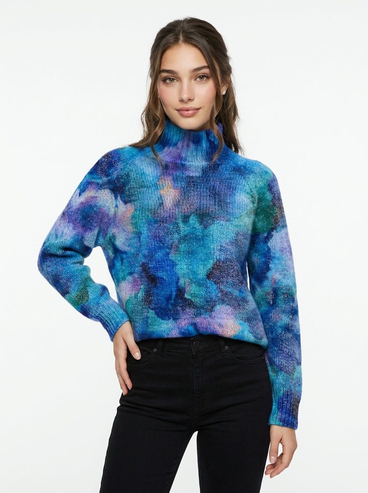 Chloe | Women's Embroidered Turtleneck Jumper