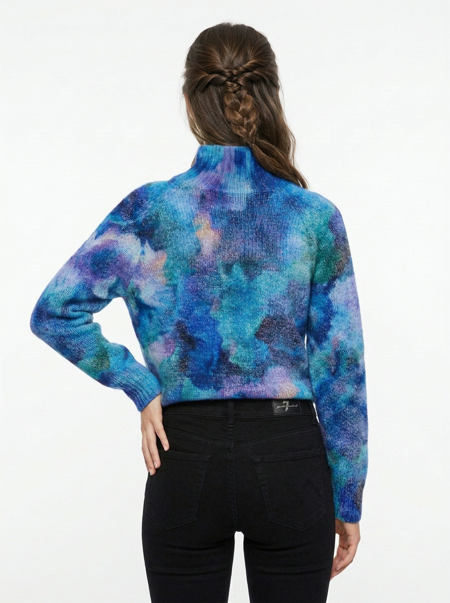 Chloe | Women's Embroidered Turtleneck Jumper