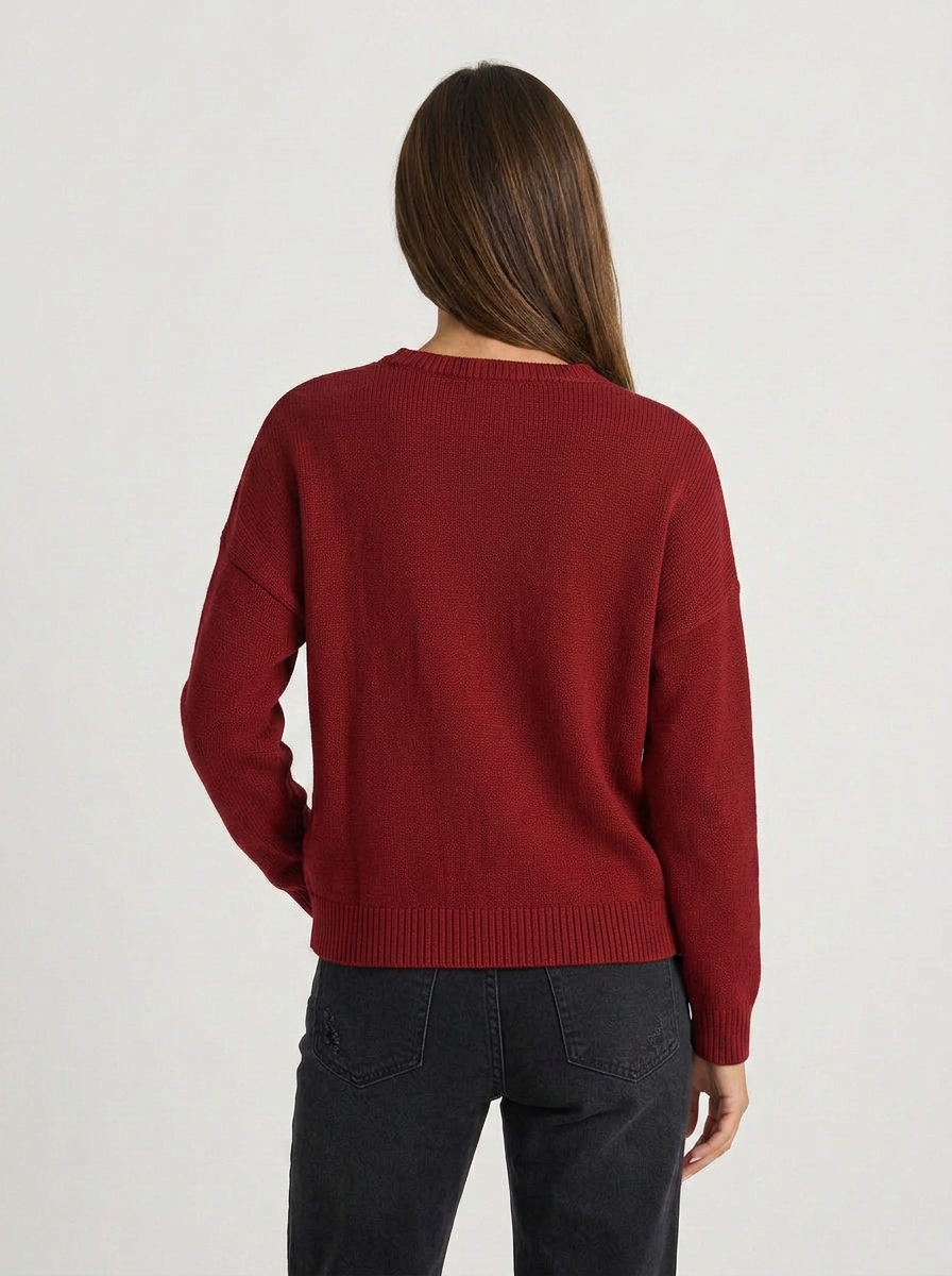Cindy | Women's Ribbed Henley Jumper