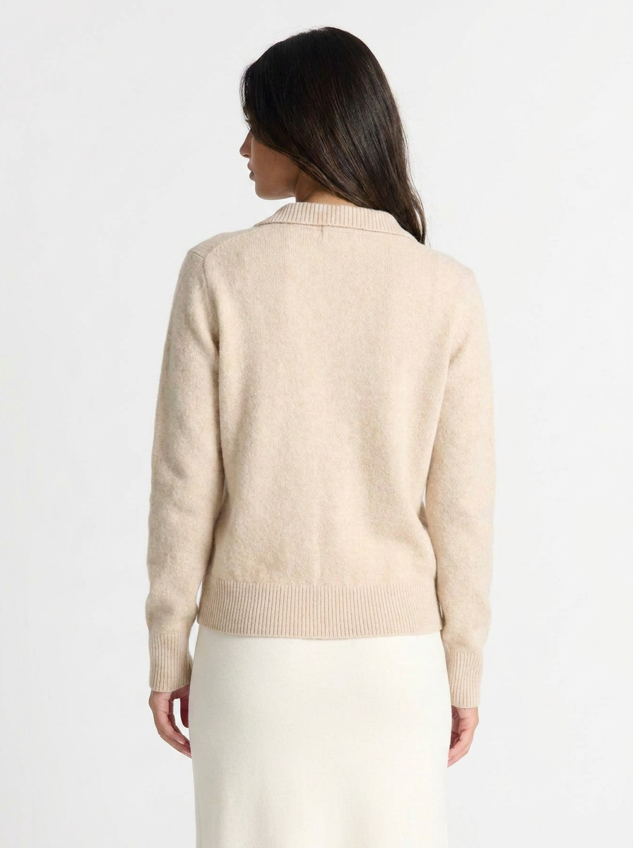 Cleo | Women's Collared Cashmere Cardigan 2