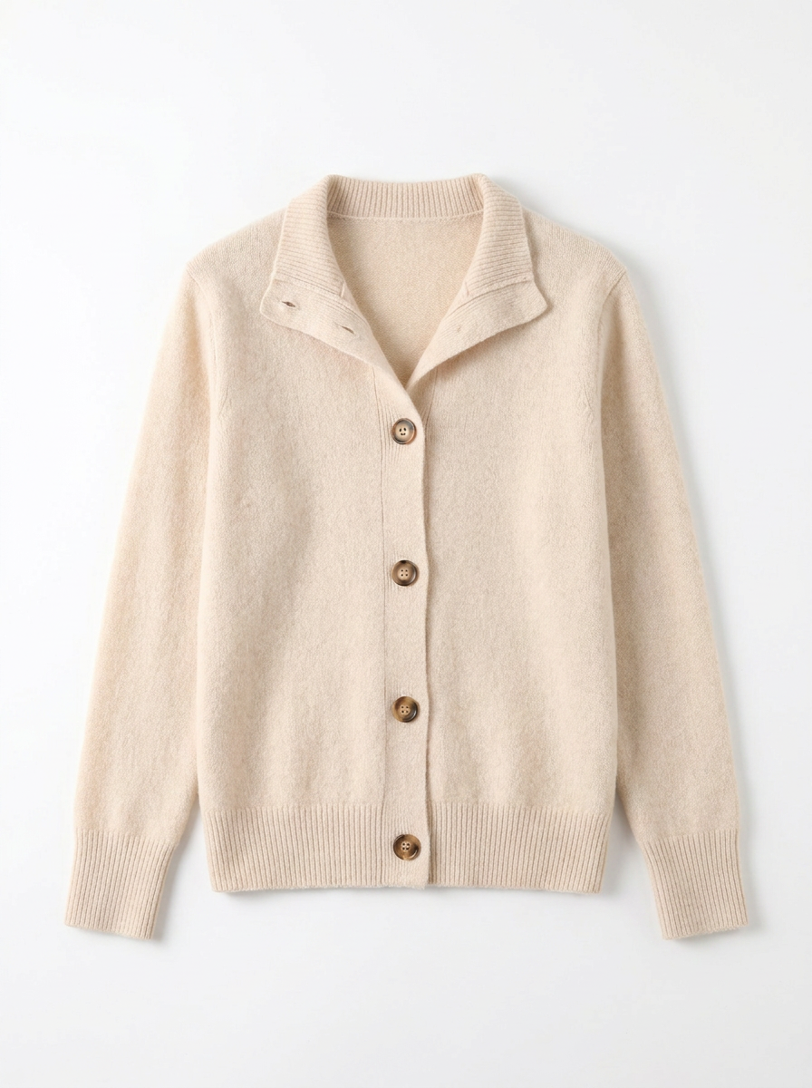 Cleo | Women's Collared Cashmere Cardigan 3