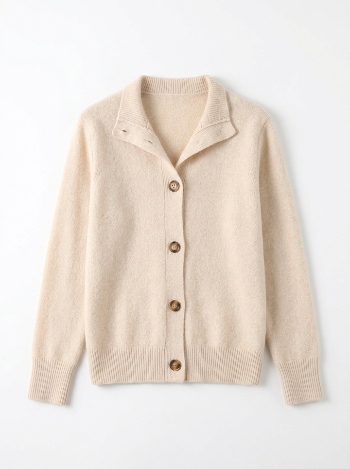 Cleo | Women's Collared Cashmere Cardigan 3