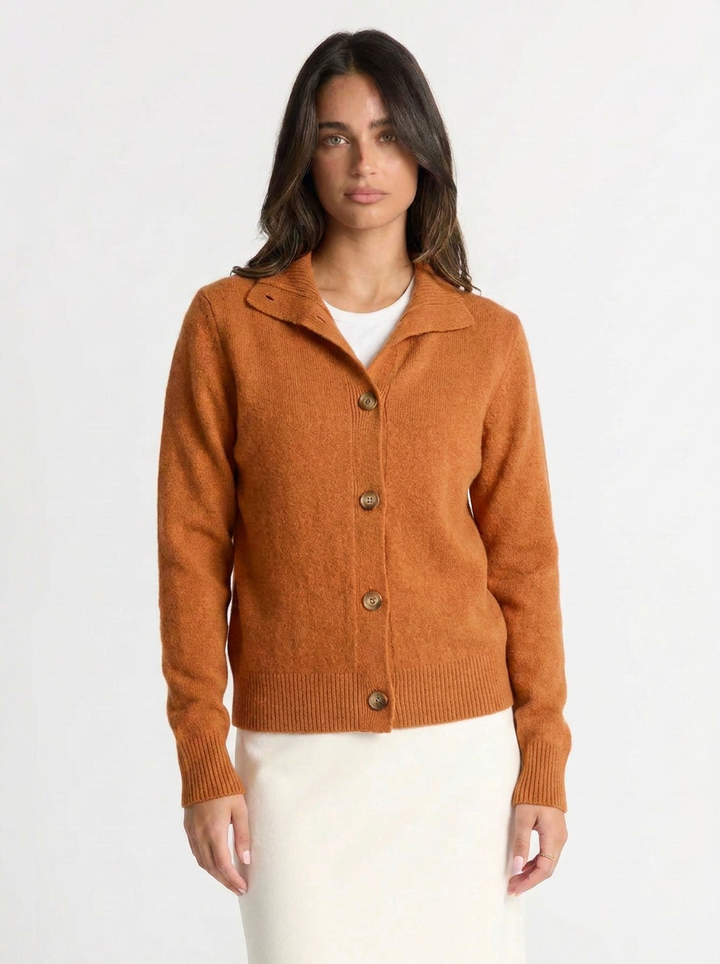 Cleo | Women's Collared Cashmere Cardigan 5