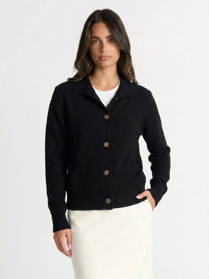 Cleo | Women's Collared Cashmere Cardigan 6