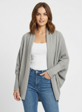 Cleo | Women's Open Front Batwing Sleeve Oversized Cardigan