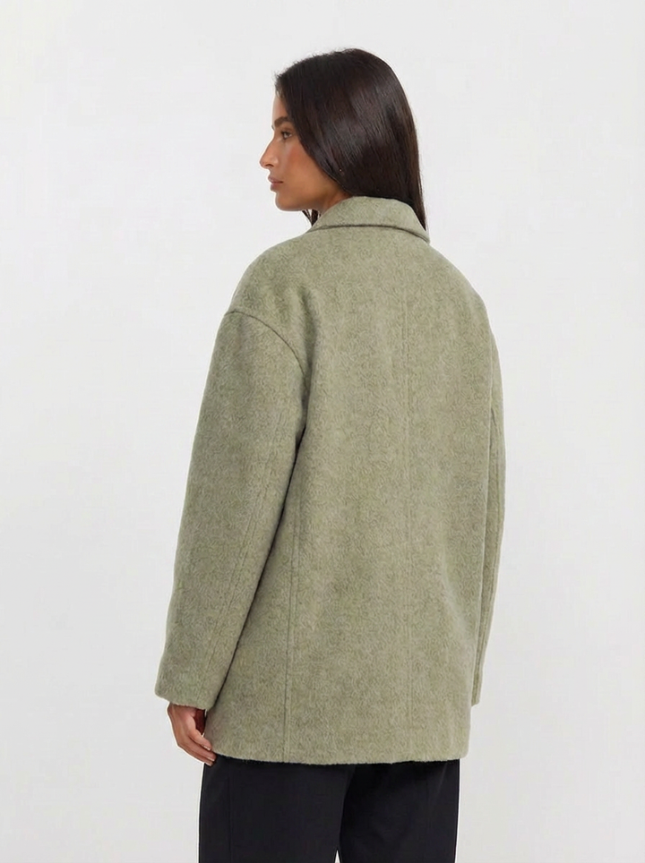 Cora | Women's Oversized Double Breasted Notched Lapel Coat 2
