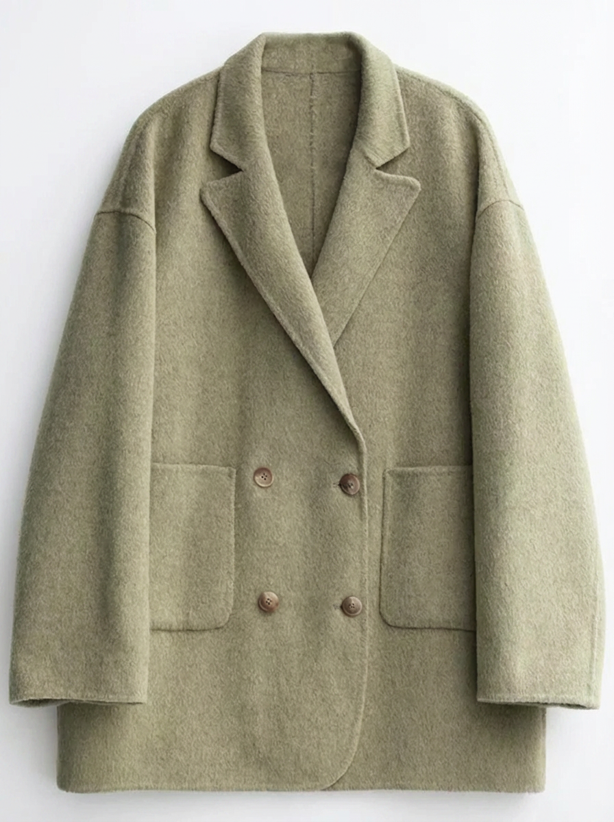 Cora | Women's Oversized Double Breasted Notched Lapel Coat 3