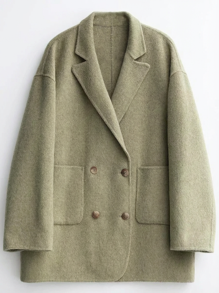 Cora | Women's Oversized Double Breasted Notched Lapel Coat 3