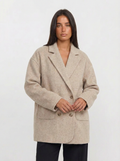 Cora | Women's Oversized Double Breasted Notched Lapel Coat 4