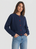 Coraline | Women's Cardigan Knit Heart Button