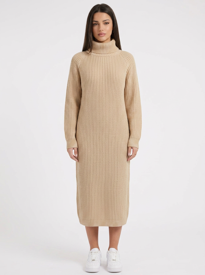 Daphne | Women's Ribbed Knit Midi Dress