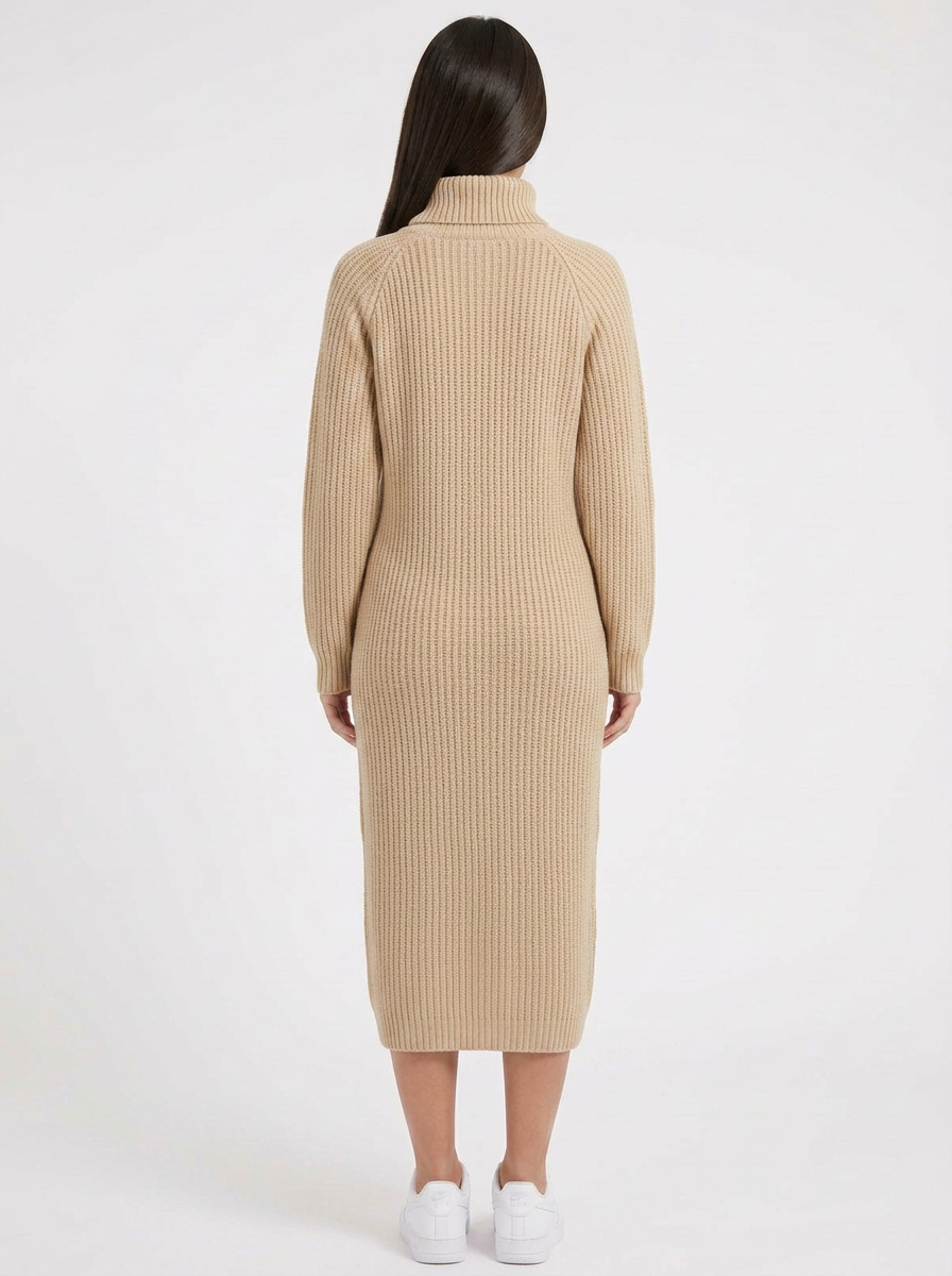 Daphne | Women's Ribbed Knit Midi Dress