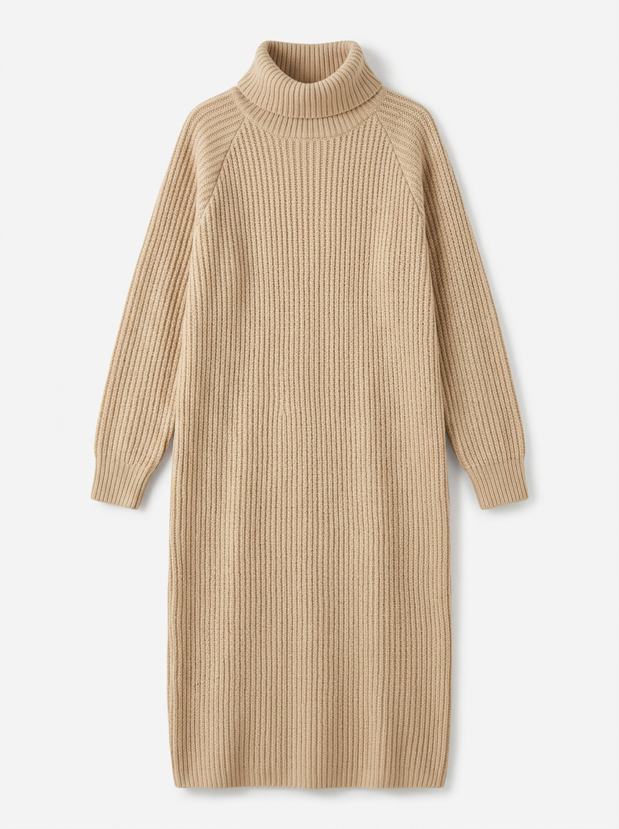 Daphne | Women's Ribbed Knit Midi Dress