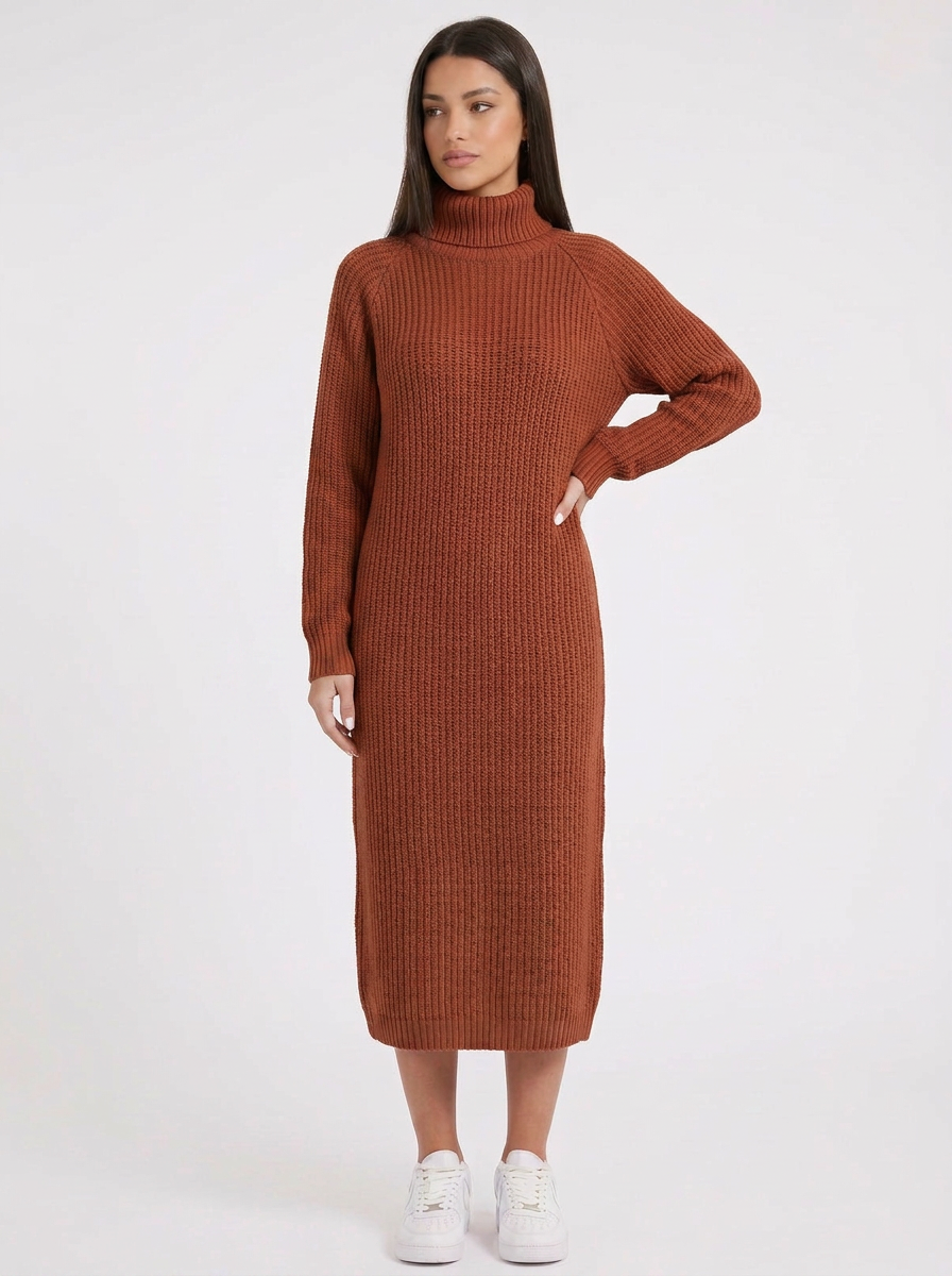 Daphne | Women's Ribbed Knit Midi Dress