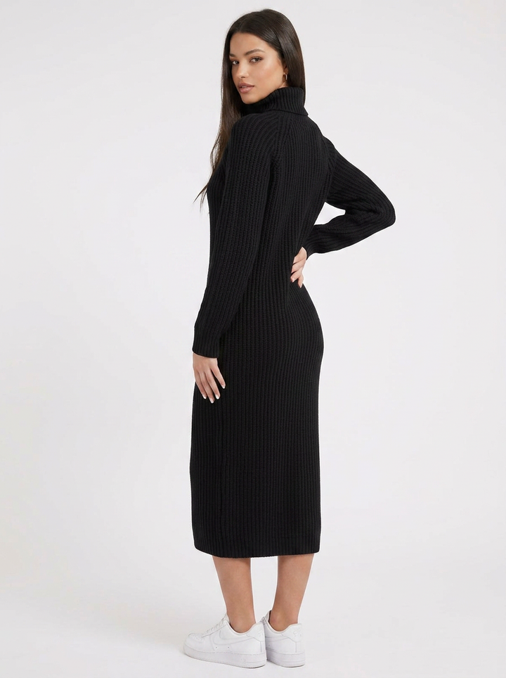 Daphne | Women's Ribbed Knit Midi Dress