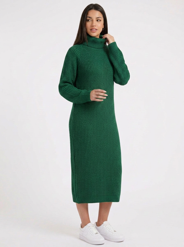 Daphne | Women's Ribbed Knit Midi Dress