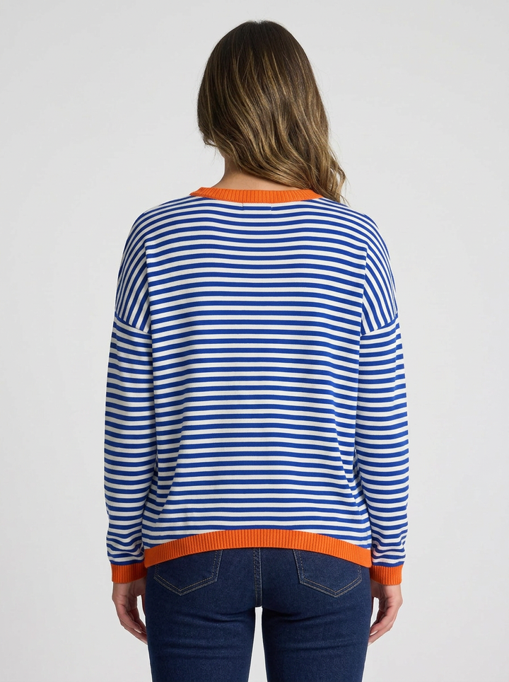 Daphne | Women's Striped Sweatshirt