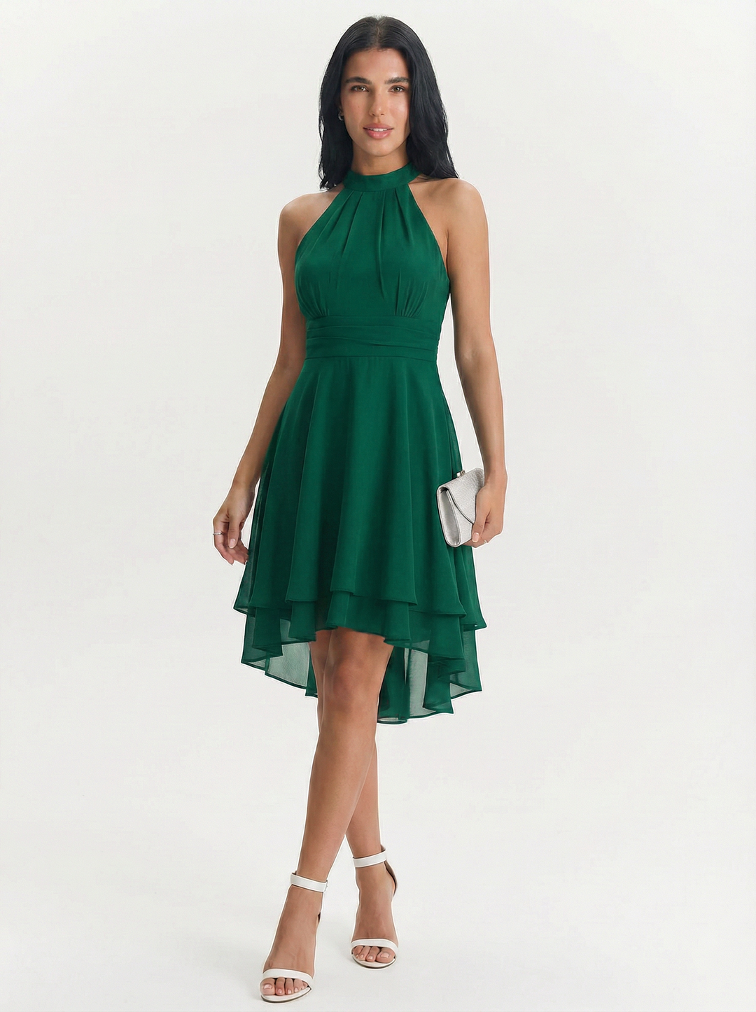Donna | Women's Halter Neck Chiffon Dress