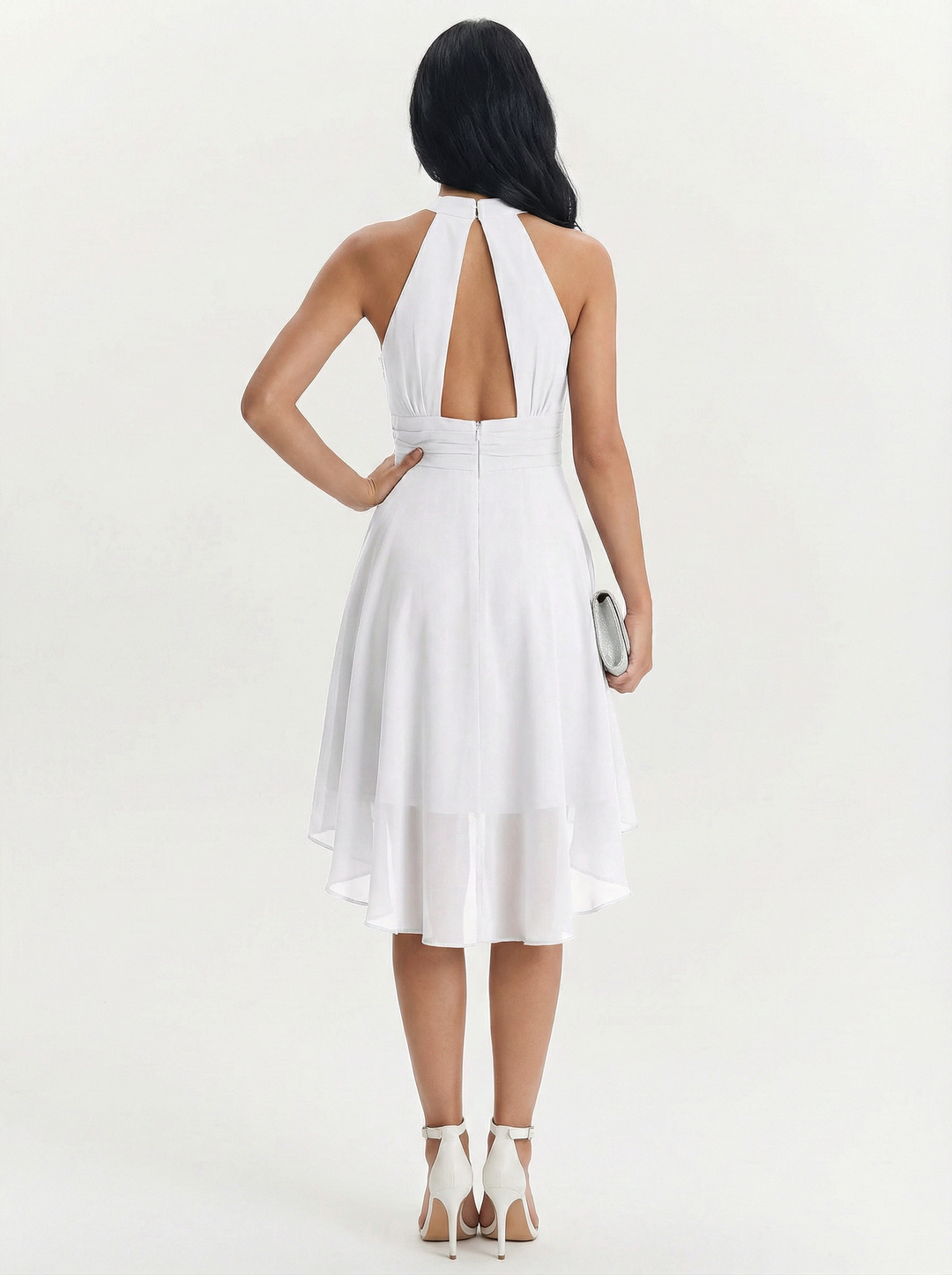 Donna | Women's Halter Neck Chiffon Dress