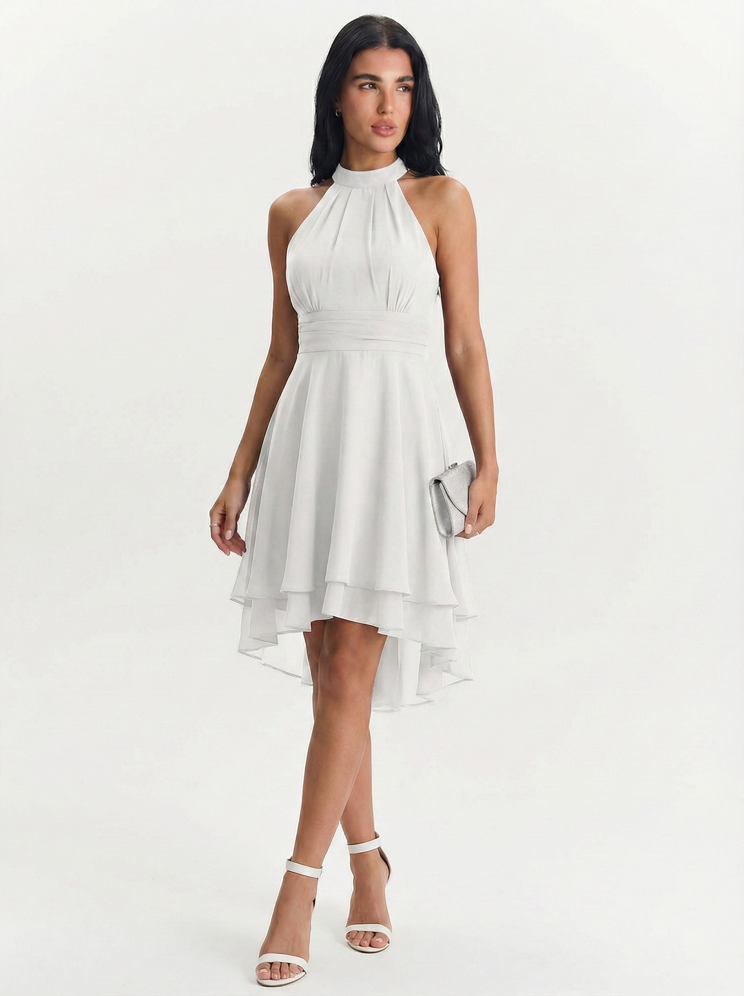 Donna | Women's Halter Neck Chiffon Dress