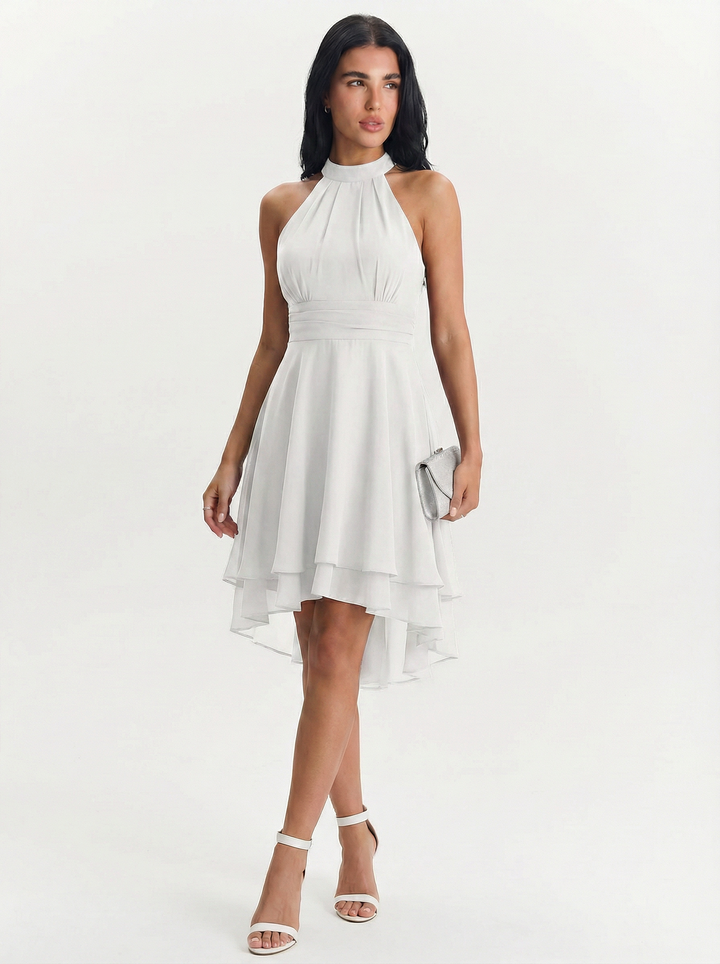 Donna | Women's Halter Neck Chiffon Dress