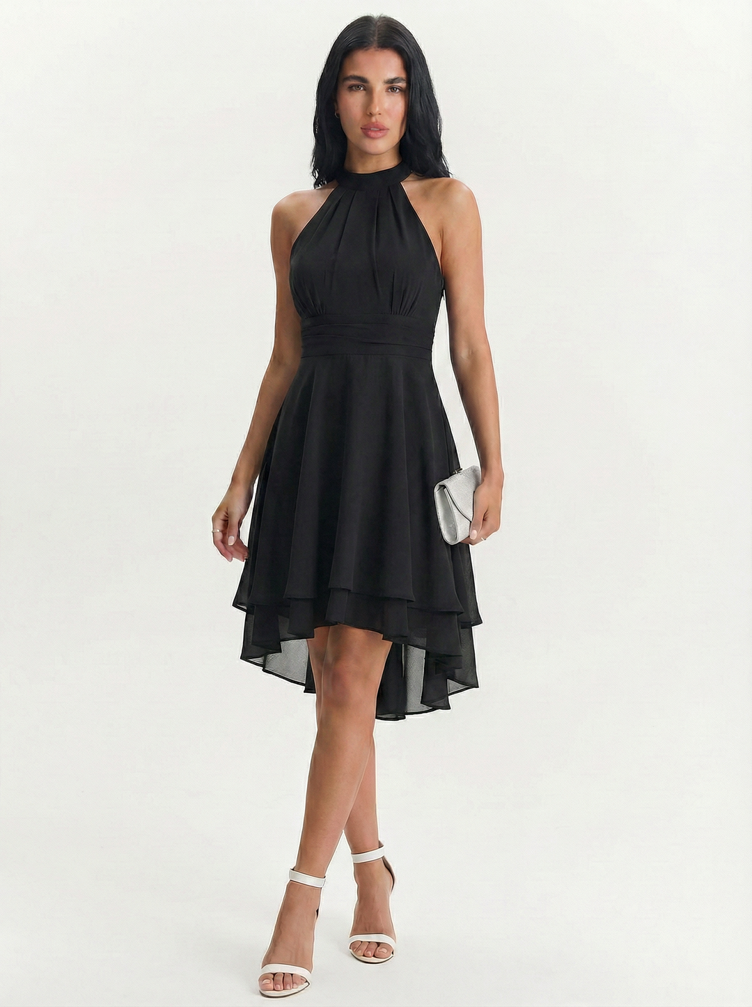 Donna | Women's Halter Neck Chiffon Dress