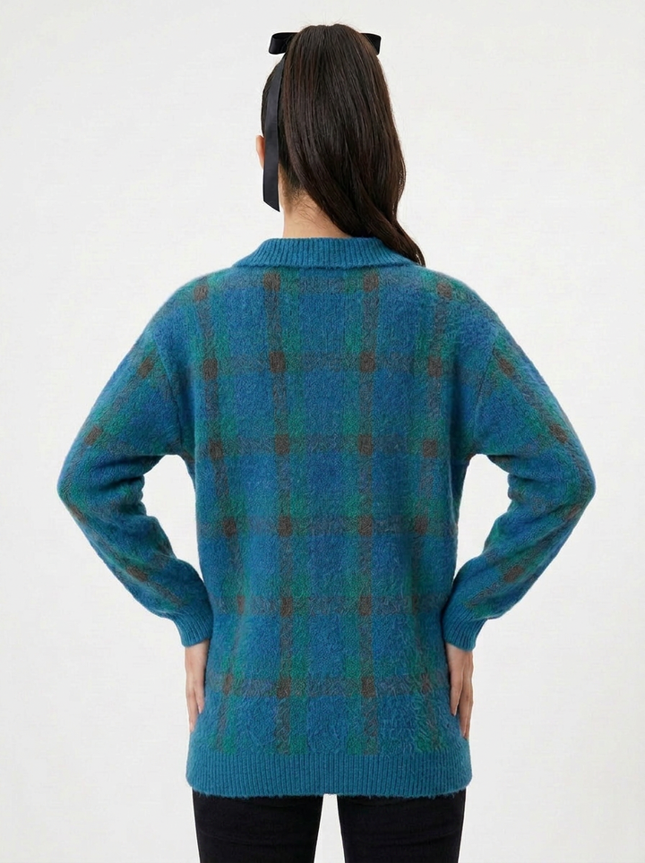 Eden | Women's Checked Knit Cardigan
