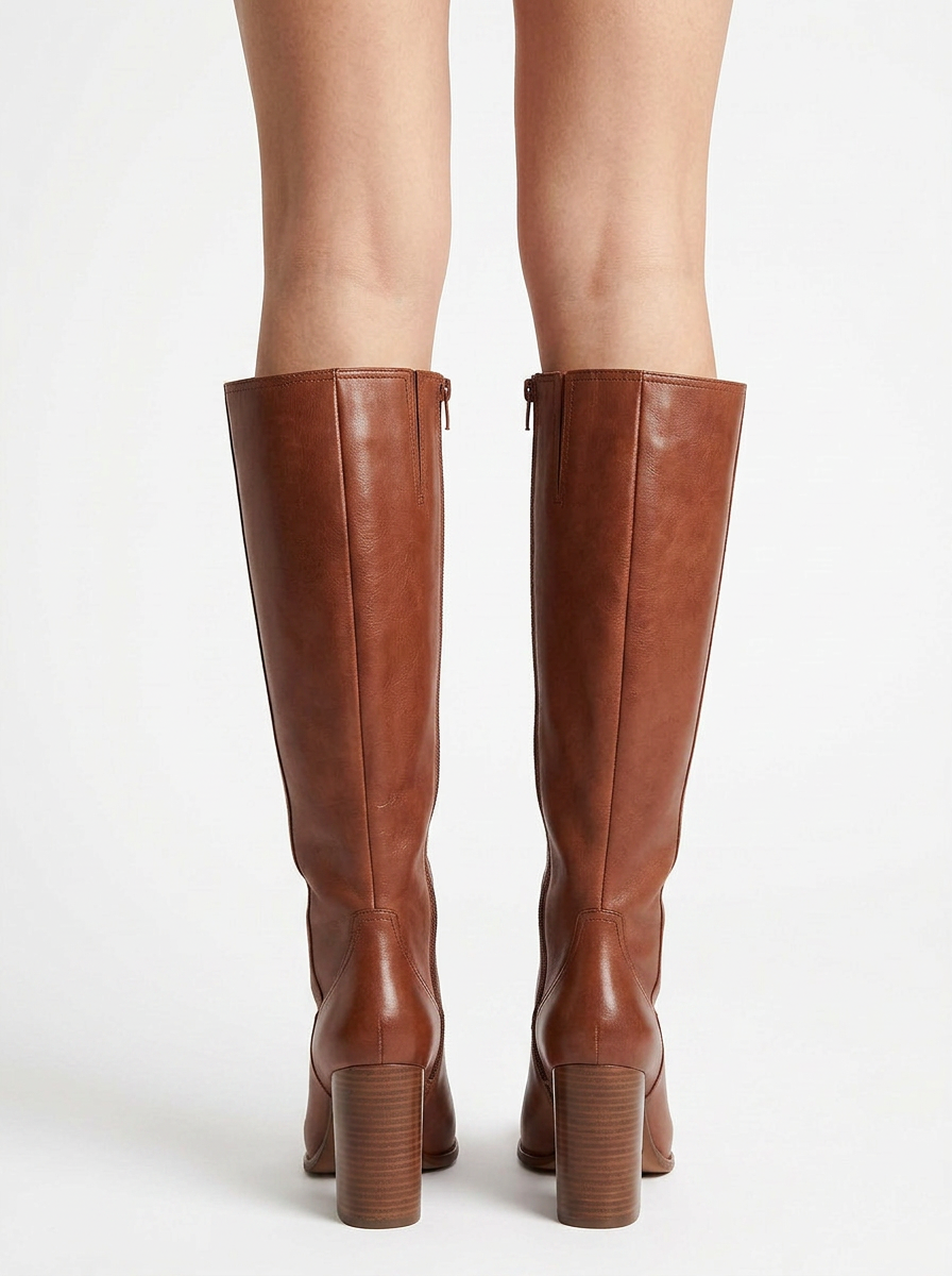 Eden | Women's Knee High Boots with Block Heel