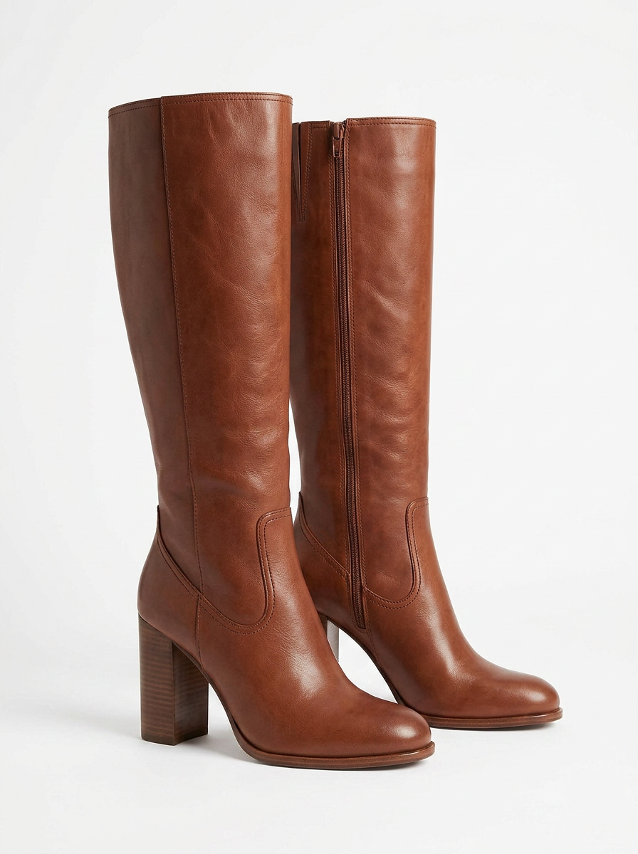 Eden | Women's Knee High Boots with Block Heel