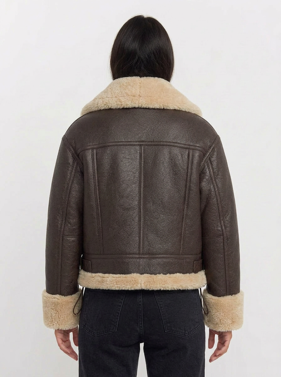 Eden | Women's Shearling Aviator Jacket