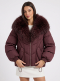 Elisha | Women's Puffer Jacket Fur Collar Oversized Zip