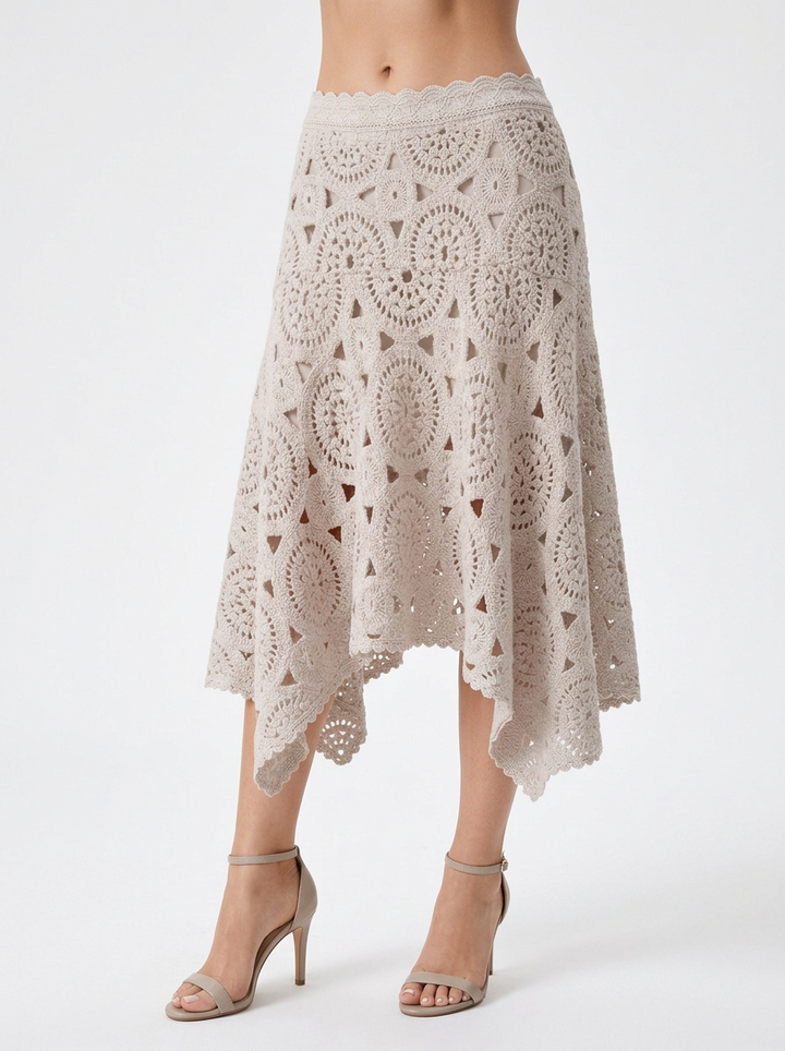 Ella | Crochet Midi Skirt