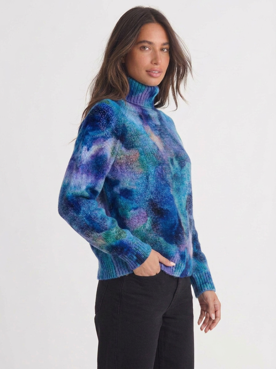 Ella | Women's Embroidered Turtleneck Jumper
