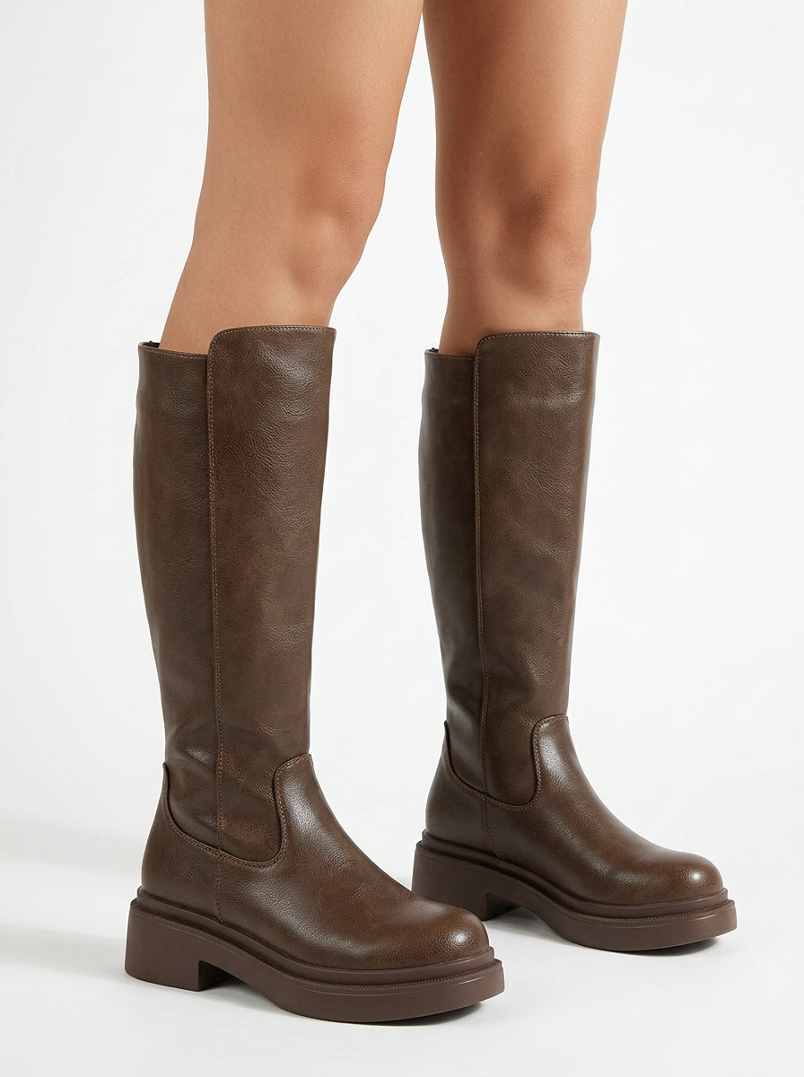 Ella | Women's Leather Knee High Boots