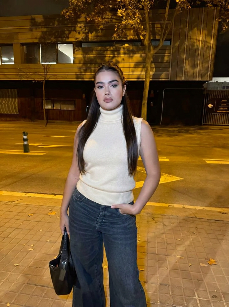 Ella | Women's Sleeveless Turtleneck Sweater