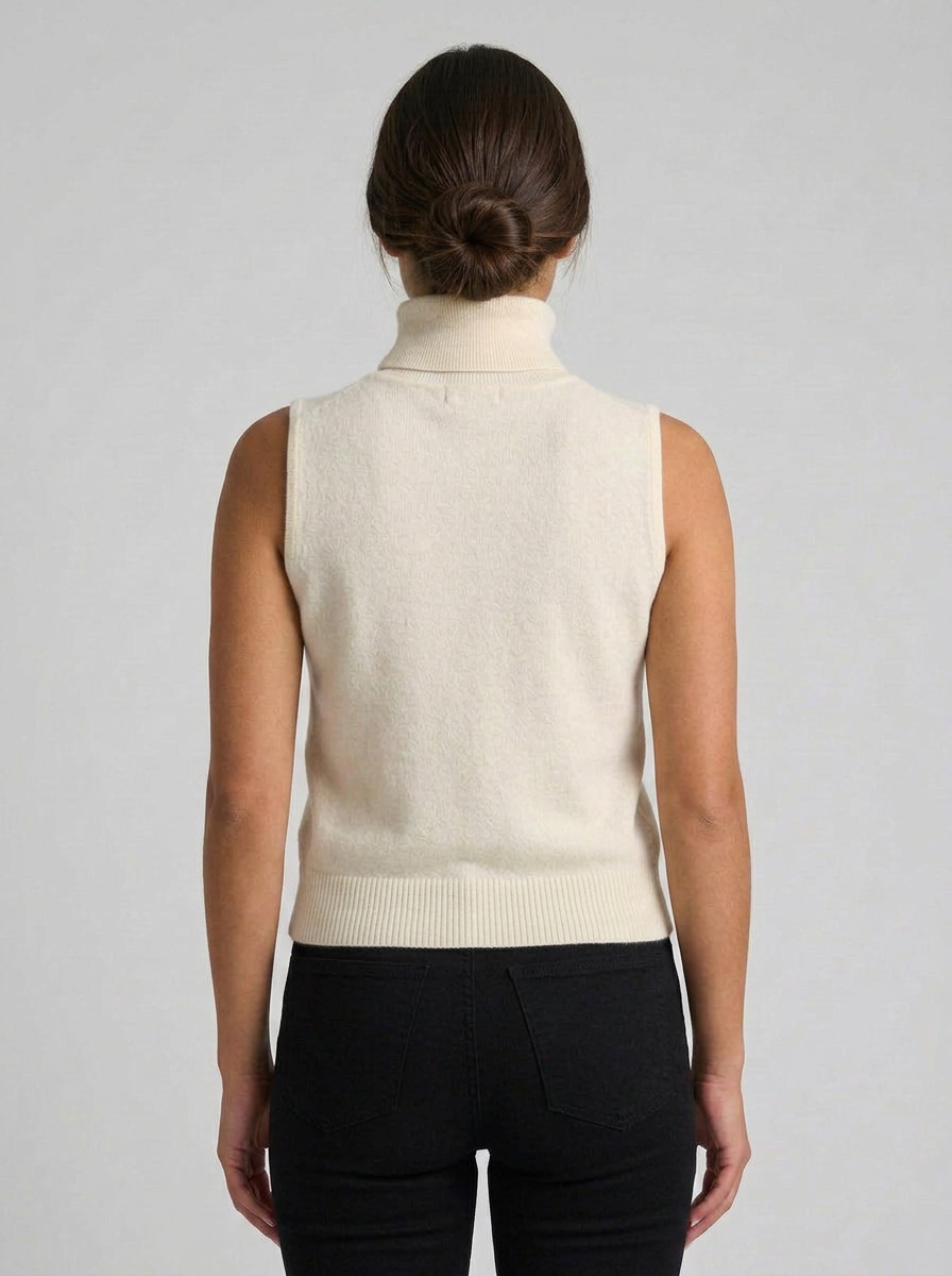 Ella | Women's Sleeveless Turtleneck Sweater
