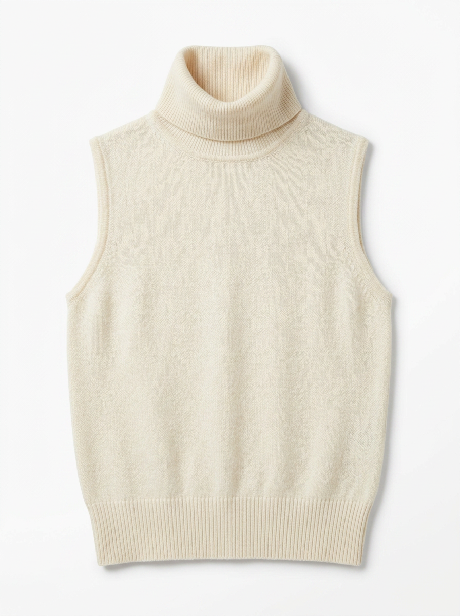 Ella | Women's Sleeveless Turtleneck Sweater
