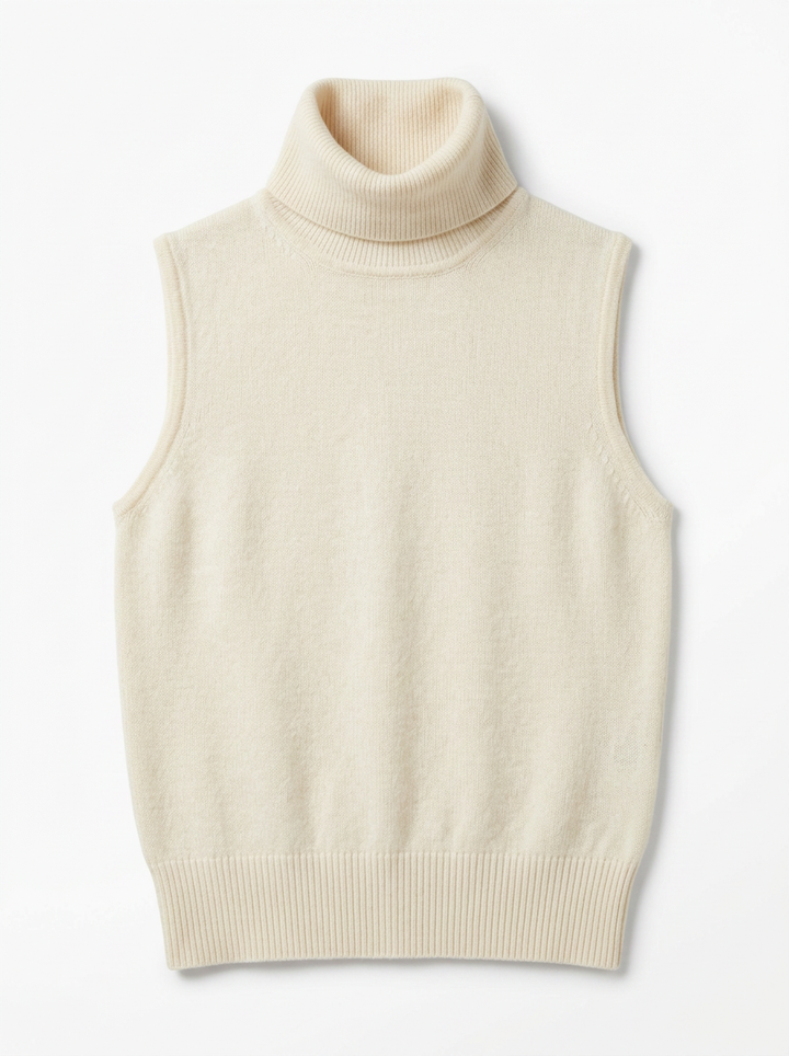 Ella | Women's Sleeveless Turtleneck Sweater