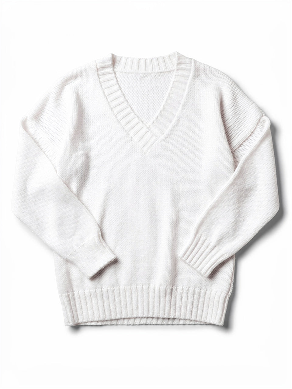 Emma | Soft Deep-V Knit Sweater