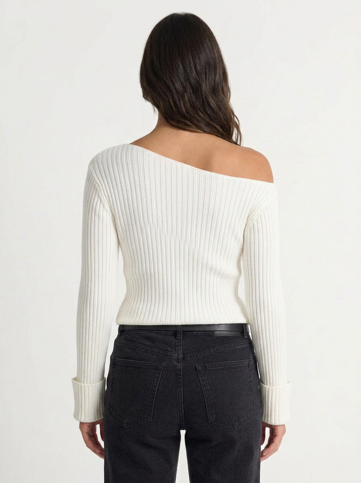 Ericka | Women's Off Shoulder Knit Jumper
