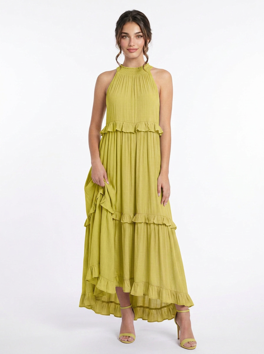 Evie | Tiered Ruffle Maxi Dress